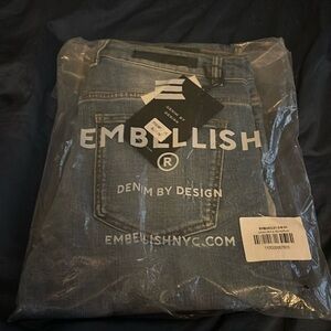 Embellished jeans size 34-32 Brand new steel in bag. Skiba ( Rip and Repair)-34